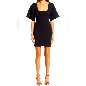 Herve Leger Black Contour Corset Mini T shirt dress